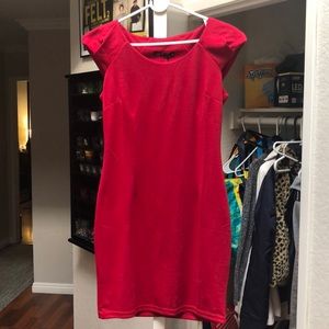 Red cocktail dress